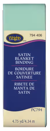 Poly Blanket Binding 4.75yd Cool Cucumber