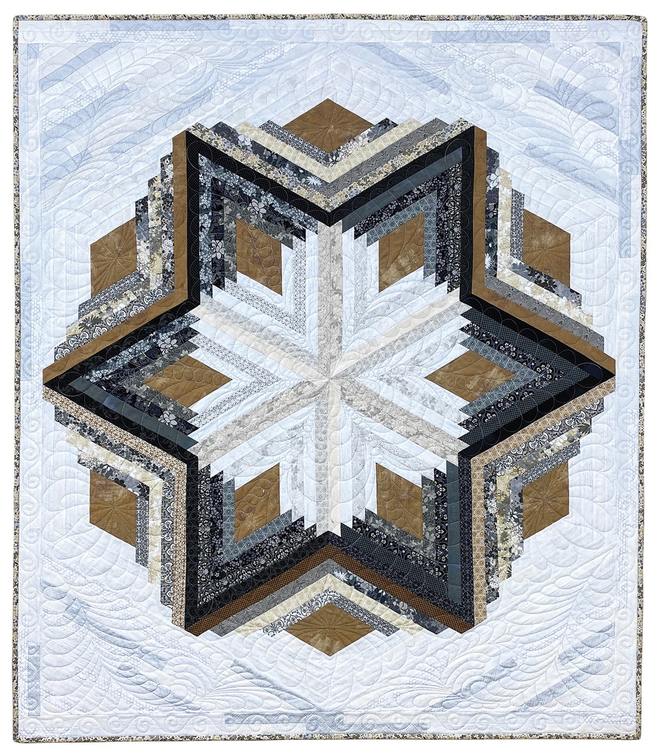 diamond-log-cabin-quilts-and-tree-skirt