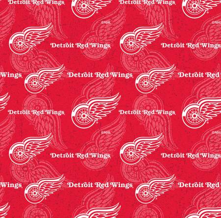 NHL Hockey Detroit Red Wings Tone on Tone Cotton