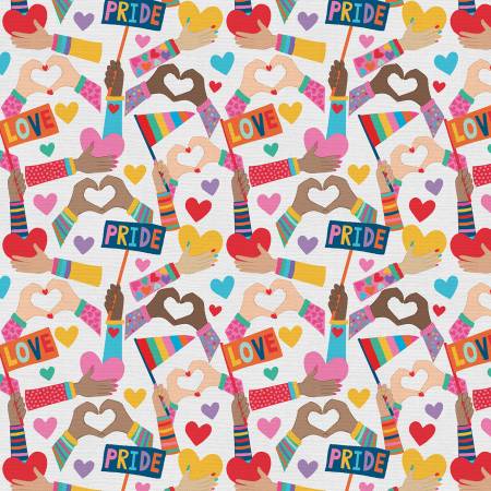 Bright Love Love Flags Multi