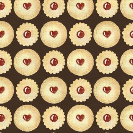 Coffee Talk Thumbprint Cookies Brown