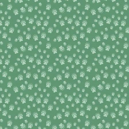 Bear in Bloom Bear Tracks Green