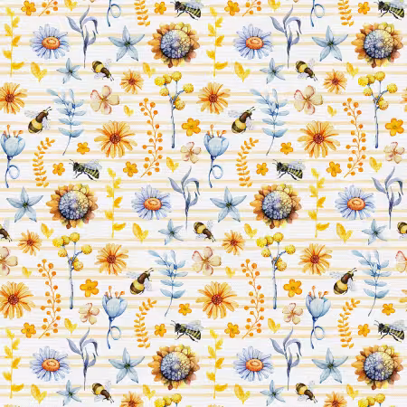Sweet As Can Bee Pollination Blue/Yellow