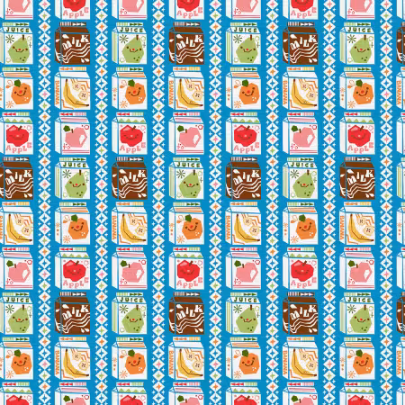 School Lunch Juice Boxes Blue