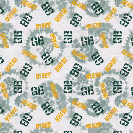 White Tie Dye Green Bay