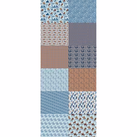 Blue Flat Fat Stack 12Pc