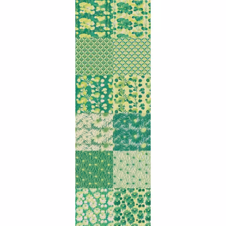 Green/Chartreuse Flat Fat Stack 12 Pc