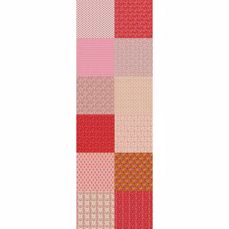 Red Flat Fat Stack 12 Pc