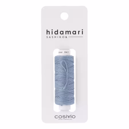 Cosmo Hidamari Sashiko Solid Thread 30 Meters Russian Blue