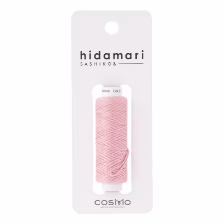 Cosmo Hidamari Sashiko Solid Thread 30 Meters Cherry Blossom
