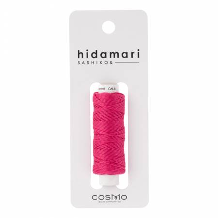 Cosmo Hidamari Sashiko Solid Thread 30 Meters Raspberry Sorbet