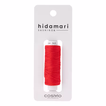Cosmo Hidamari Sashiko Solid Thread 30 Meters Watermellon