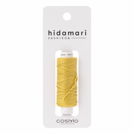 Cosmo Hidamari Sashiko Solid Thread 30 Meters Olive