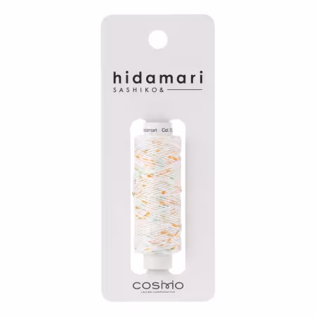 Cosmo Hidamari Sashiko Variegated Thread 30 Meters Orange Blue