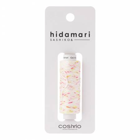 Cosmo Hidamari Sashiko Variegated Thread 30 Meters Pink Yellow