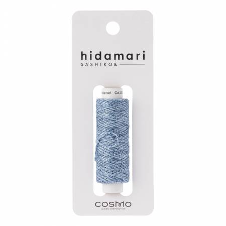 Cosmo Hidamari Sashiko Variegated Thread 30 Meters Denim Blue