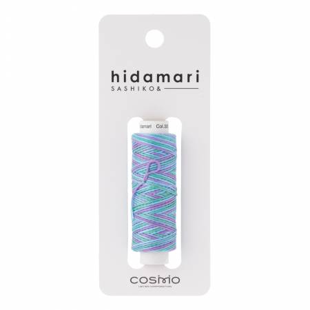 Cosmo Hidamari Sashiko Variegated Thread 30 Meters Tie Dye