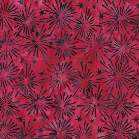 Bursting Stars-Red Crimson. Made to Order.