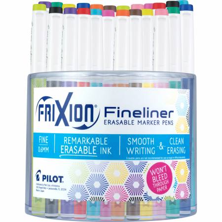 Frixion Fineliner Assorted Colors 72pc Tub Display