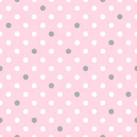 Flannel Mia Dots Pink Grey