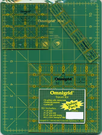 Omnigrid Travel Kit 12WG Mat With OG6A, OG4G & OG1 Rulers