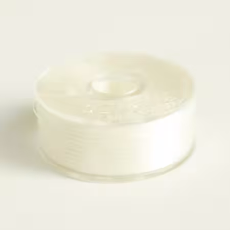 Clear-Glide Poly Bulk Prewound Class L 125yd Bobbins White 100 Bobbins Per Set