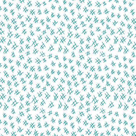 Teal/White Hashtags