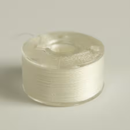 Clear-Glide Poly Bulk Prewound Class 15A 135yd Bobbins White 80 Per Package