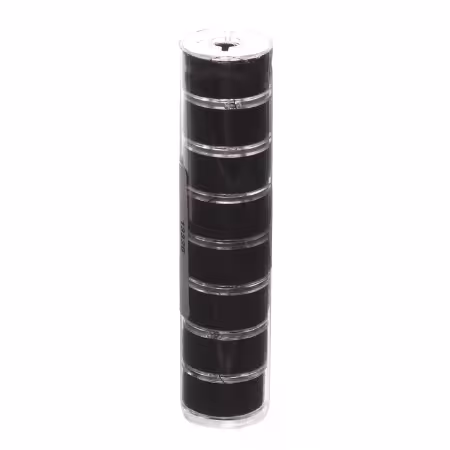Clear-Glide Pre-wound Class 15A 135yds Bobbins Black 8 Count