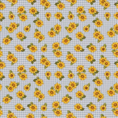 Field Sunflowers Light Denim