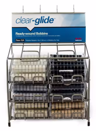 Clear-Glide Poly Class 15A Prewound Bobbin Asst 10 Sets Each of 6 Neut Clears
