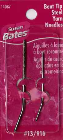 Susan Bates Bent Tip Yarn Needle 2ct