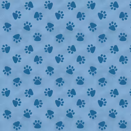 Blue Paw Print