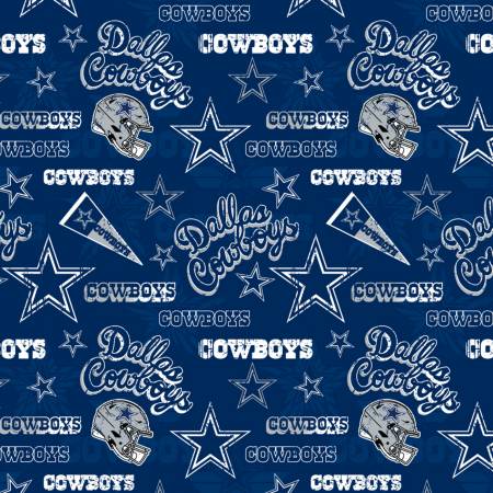 NFL Football Dallas Cowboys Cotton Print