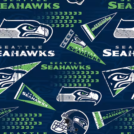 NFL Football Seattle Seahawks Cotton Print