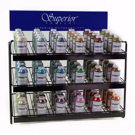 Omni V Variegated Polyester Countertop Thread Assortment Top 18 Colors - Cones
