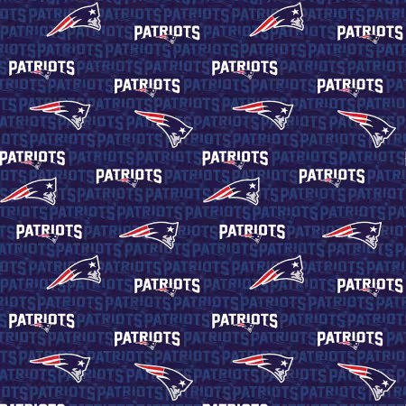 NFL Football New England Patriots Cotton Print