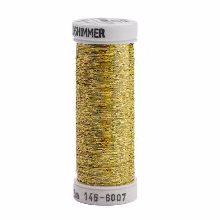 Holoshimmer Polyester Metallic Thread 250yds Gold