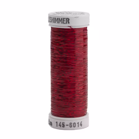 Holoshimmer Polyester Metallic Thread 250yds Christmas Red