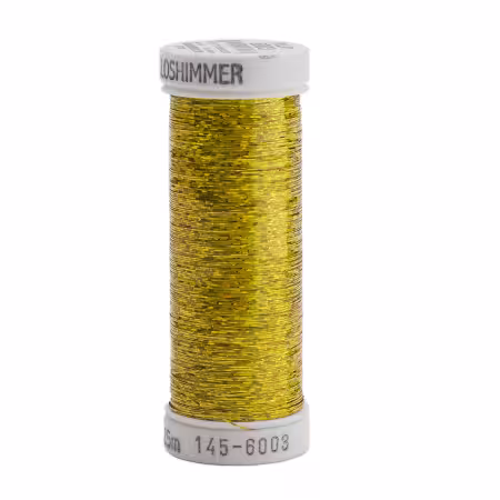 Holoshimmer Polyester Metallic Thread 250yds Light Gold