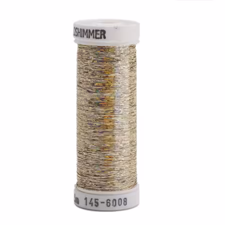 Holoshimmer Polyester Metallic Thread 250yds Yellow Gold