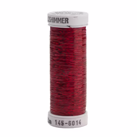 Holoshimmer Polyester Metallic Thread 250yds Christmas Red
