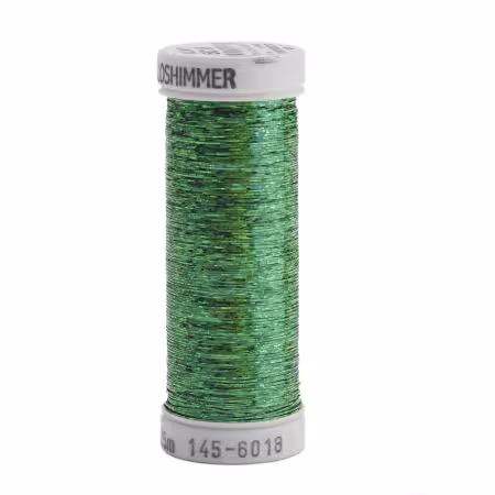 Holoshimmer Polyester Metallic Thread 250yds Christmas Green