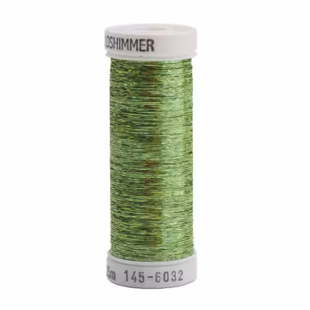 Holoshimmer Polyester Metallic Thread 250yds Lime Green