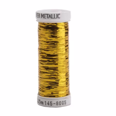 Sliver Metallic Nylon/Polyester Thread 40wt 215d 250yds Brass Gold