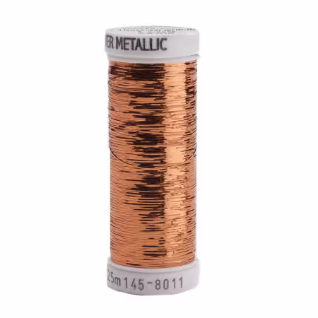 Sliver Metallic Nylon/Polyester Thread 40wt 215d 250yds Light Copper