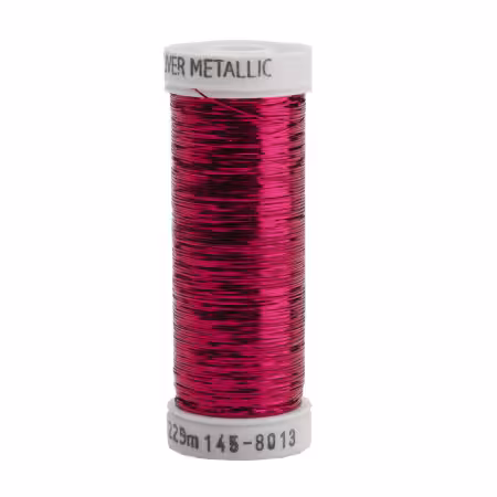 Sliver Metallic Nylon/Polyester Thread 40wt 215d 250yds Fuchsia