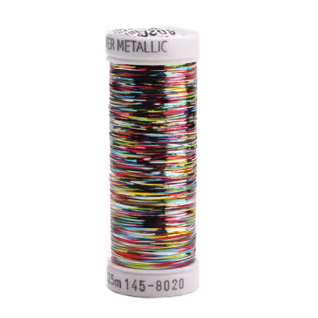 Sliver Metallic Nylon/Polyester Thread 40wt 215d 250yds Multicolor Vibrant