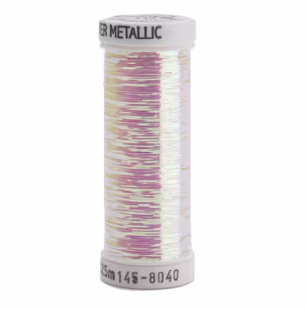 Sliver Metallic Nylon/Polyester Thread 40wt 215d 250yds Opal