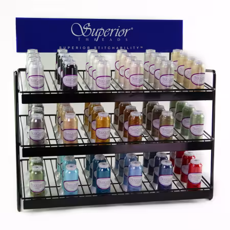 Microquilter Polyester Countertop Thread Assortment Top 18 Colors - Cones